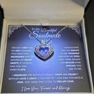 Dazzling Silver Heart Pendant Necklace